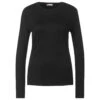 Street One Damen Langarm Shirt Basic Black -Wellensteyn Shop street one long sleeves basic langarmshirt schwarz 10001