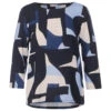 Street One Damen 3/4 Arm Shirt Evi Deep Blue Creme Print 2 Street One Damen 3/4 Arm Shirt Evi Deep Blue Creme Print -Wellensteyn Shop street one multicolor grafic print 3 4 arm shirt blau 31238
