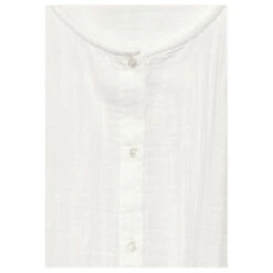 Street One Damen 3/4 Arm Bluse Musselin Buttoned Roundneck Off White 11 Street One Damen 3/4 Arm Bluse Musselin Buttoned Roundneck Off White -Wellensteyn Shop street one muslin shirt dress solid blusenkleid weiss 10108 detail