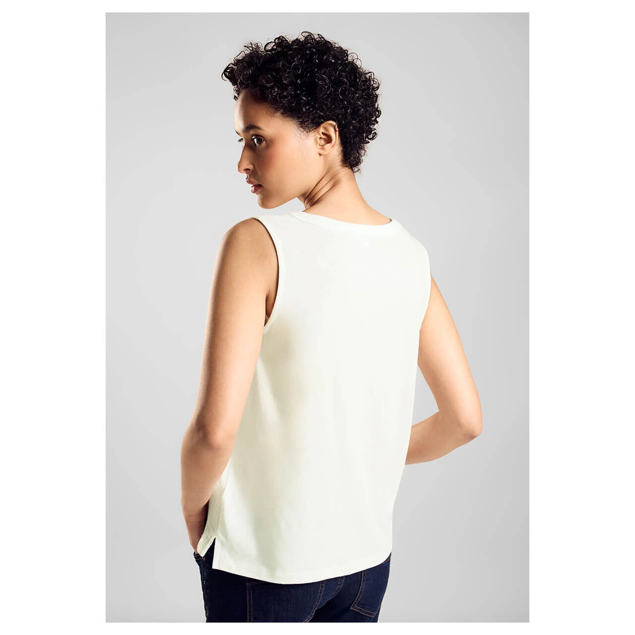 Street One Damen Top Musselin Off White 5 Street One Damen Top Musselin Off White – Bild 3