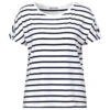 Street One Damen T-Shirt Crista Off White Stripes -Wellensteyn Shop street one new crist rundhalsshirt weiss 20108