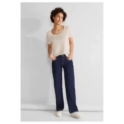 Street One Gerda T-Shirt Smooth Sand Beige -Wellensteyn Shop street one new gerda beige 15437 model