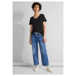 Street One Damen T-Shirt Gerda Black 10 Street One Damen T-Shirt Gerda Black -Wellensteyn Shop street one new gerda t shirt schwarz 10001 model 28129