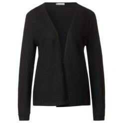 Street One Damen Strickjacke Jacy Dark Anthracite Melange