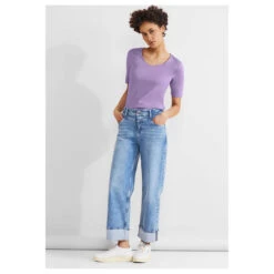 Street One Damen T-Shirt Palmira Smell Of Lavender -Wellensteyn Shop street one new palmira violett 15384 model