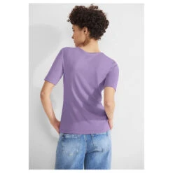 Street One Damen T-Shirt Palmira Smell Of Lavender -Wellensteyn Shop street one new palmira violett 15384 model hinten