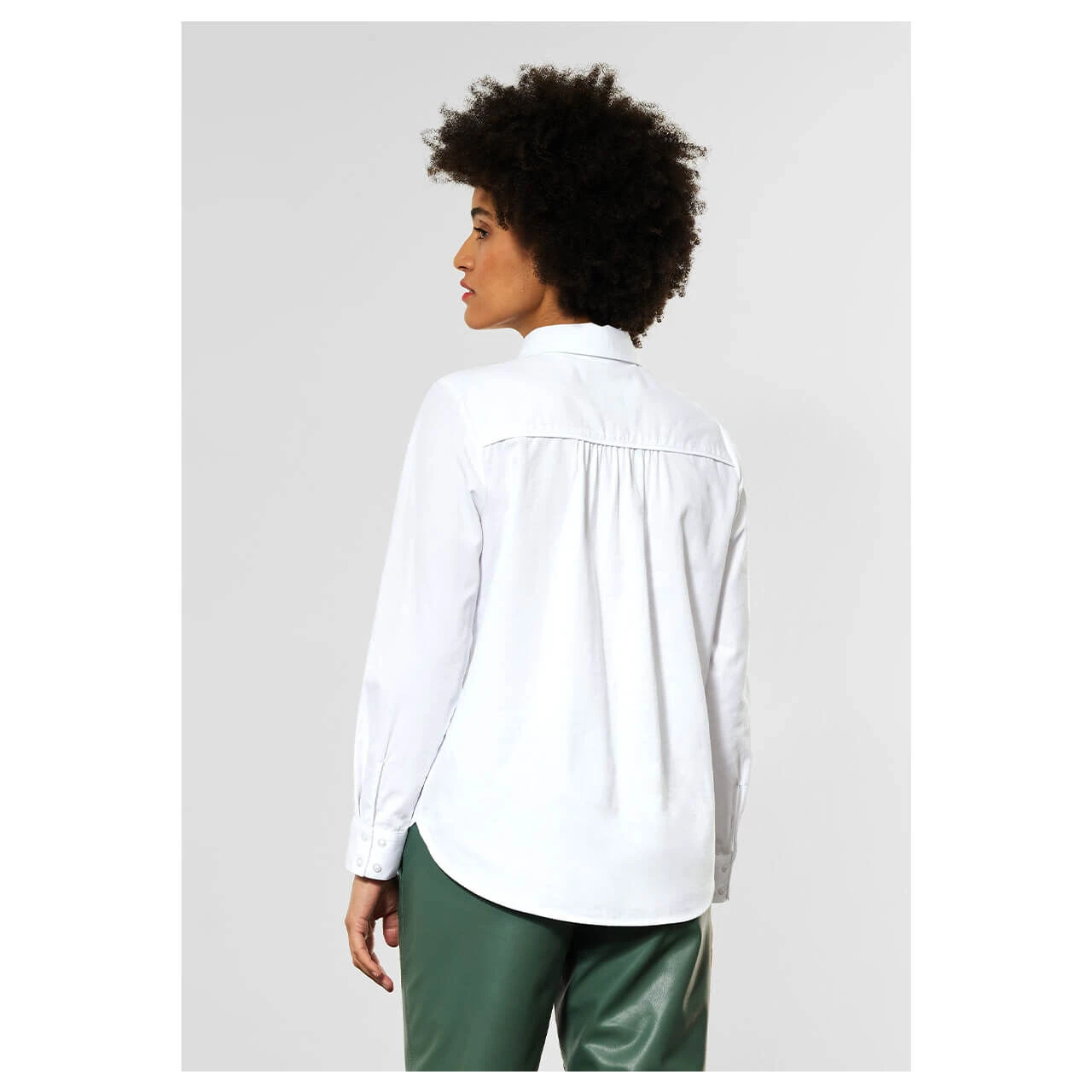 Street One Cotton Officeblouse Damen Bluse White 5 Street One Cotton Officeblouse Damen Bluse White – Bild 3