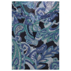 Street One Damen 3/4 Arm Bluse Printed Chiffon Intense Aqua -Wellensteyn Shop street one printed chiffonblouse bluse 35681 detail