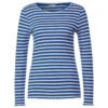 Street One Damen Langarm Shirt Rib Fresh Intense Gentle Blue -Wellensteyn Shop street one rib shirt blau 25377