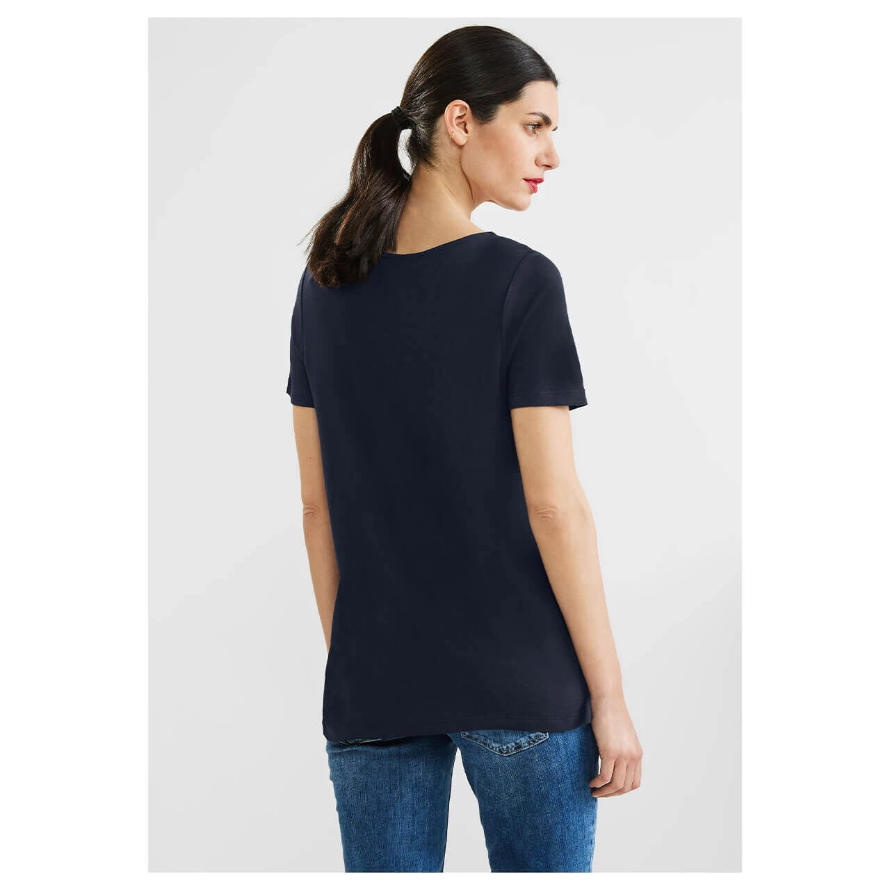 Street One V-Neck T-Shirt Deep Blue 5 Street One V-Neck T-Shirt Deep Blue – Bild 3