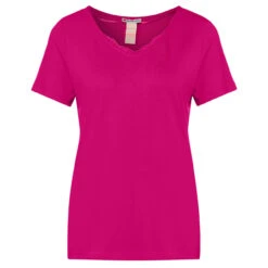 Street One V-Neck T-Shirt Nu Pink