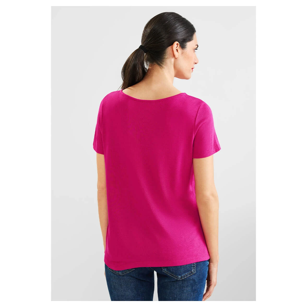 Street One V-Neck T-Shirt Nu Pink 5 Street One V-Neck T-Shirt Nu Pink – Bild 3