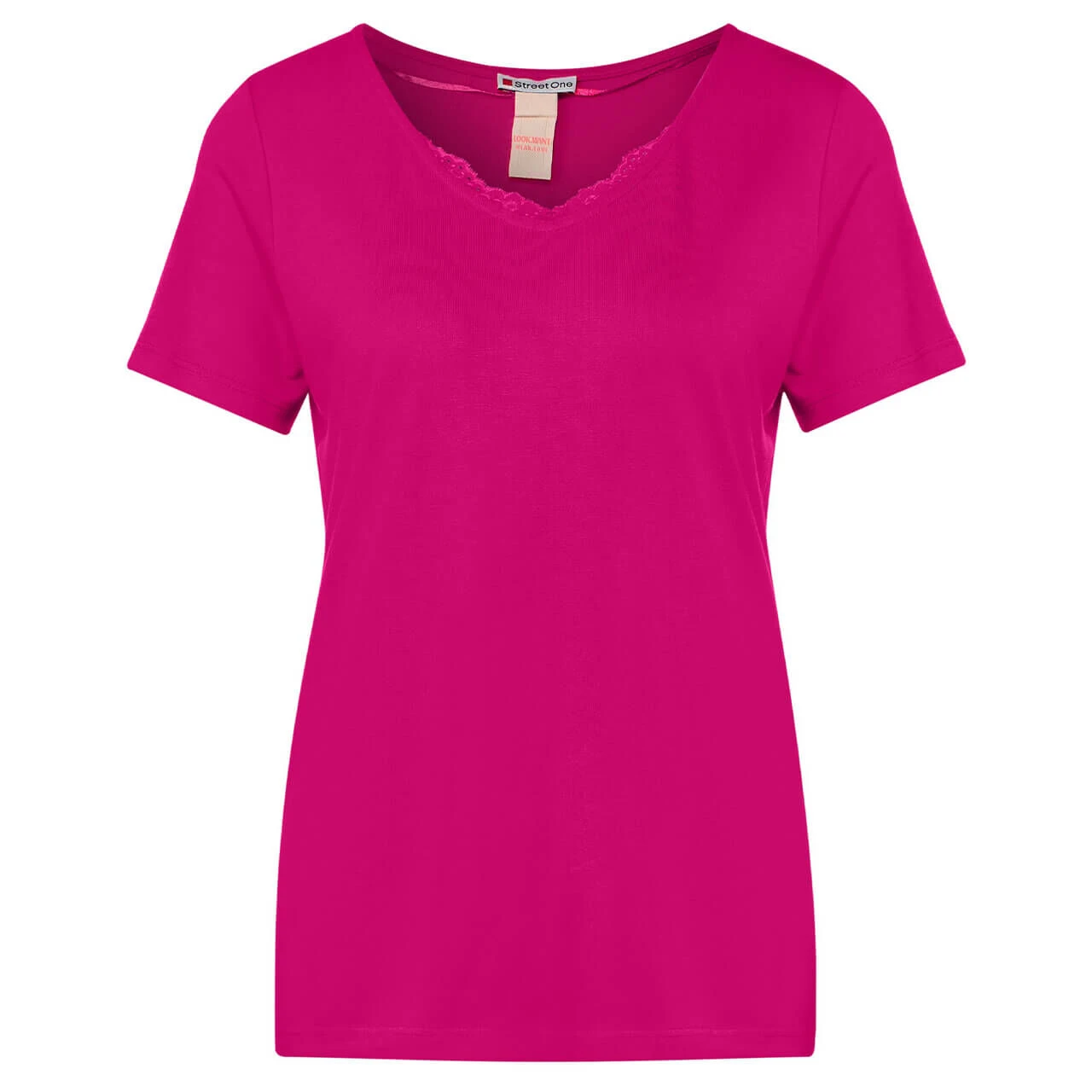 Street One V-Neck T-Shirt Nu Pink 3 Street One V-Neck T-Shirt Nu Pink