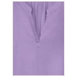 Street One Damen Kurzarm Bluse Splitneck Smell Of Lavender -Wellensteyn Shop street one shirtblouse with splitneck bluse violett 15384 detail