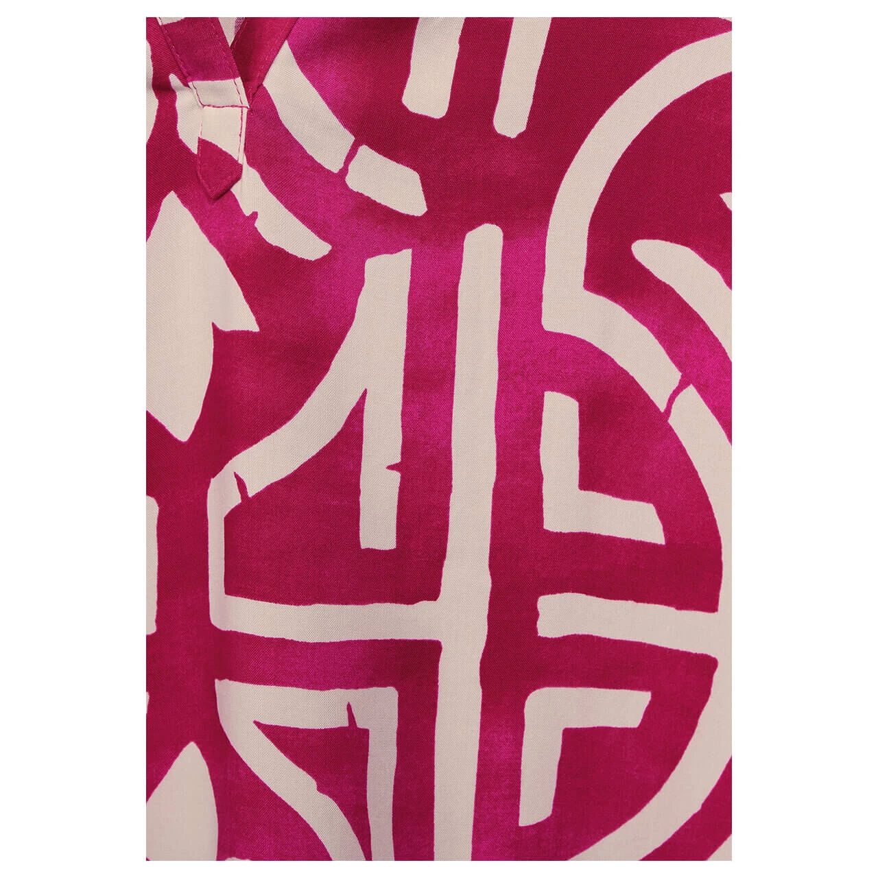 Street One Damen Kurzarm Bluse Splitneck Magnolia Pink 7 Street One Damen Kurzarm Bluse Splitneck Magnolia Pink – Bild 5