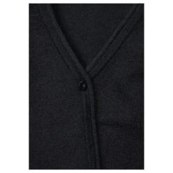 Street One Damen Strickjacke Short Cardigan Black -Wellensteyn Shop street one short cardigan schwarz 10001 detail