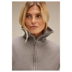 Street One Damen Pullunder Whisper Mocca Melange -Wellensteyn Shop street one sleeveless sweater troyer pollunder beige 15173 model detail vorne