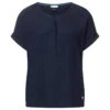 Street One Damen Kurzarm Bluse Deep Blue With Flap 2 Street One Damen Kurzarm Bluse Deep Blue With Flap -Wellensteyn Shop street one solid blouse flap placket blau 11238