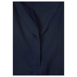 Street One Damen Kurzarm Bluse Deep Blue With Flap -Wellensteyn Shop street one solid blouse flap placket blau 11238 detail