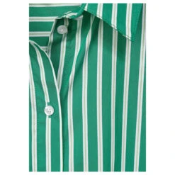 Street One Damen Langarm Bluse Striped Business Fresh Green -Wellensteyn Shop street one striped business blouse hemdbluse gruen 35376 detail
