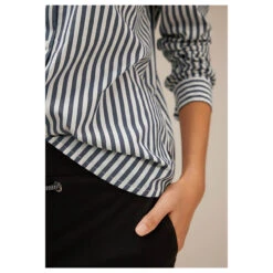 Street One Damen Langarm Bluse Striped Office Deep Blue 12 Street One Damen Langarm Bluse Striped Office Deep Blue -Wellensteyn Shop street one striped office blouse hemdbluse weiss 21238 detail vorne