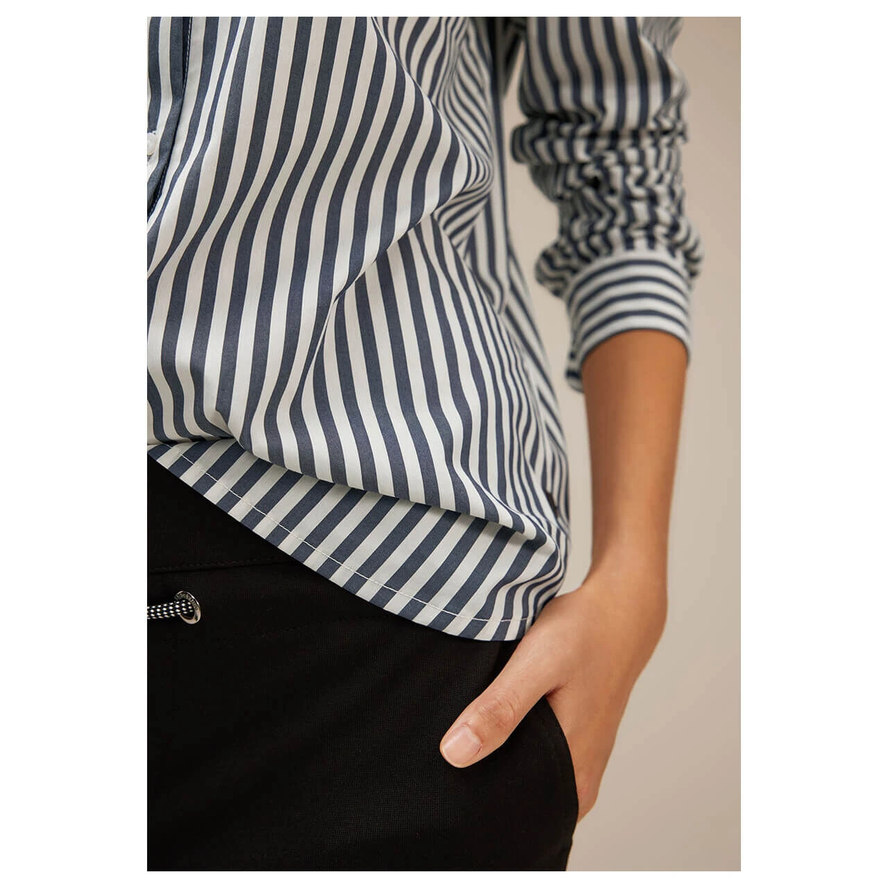 Street One Damen Langarm Bluse Striped Office Deep Blue 7 Street One Damen Langarm Bluse Striped Office Deep Blue – Bild 5