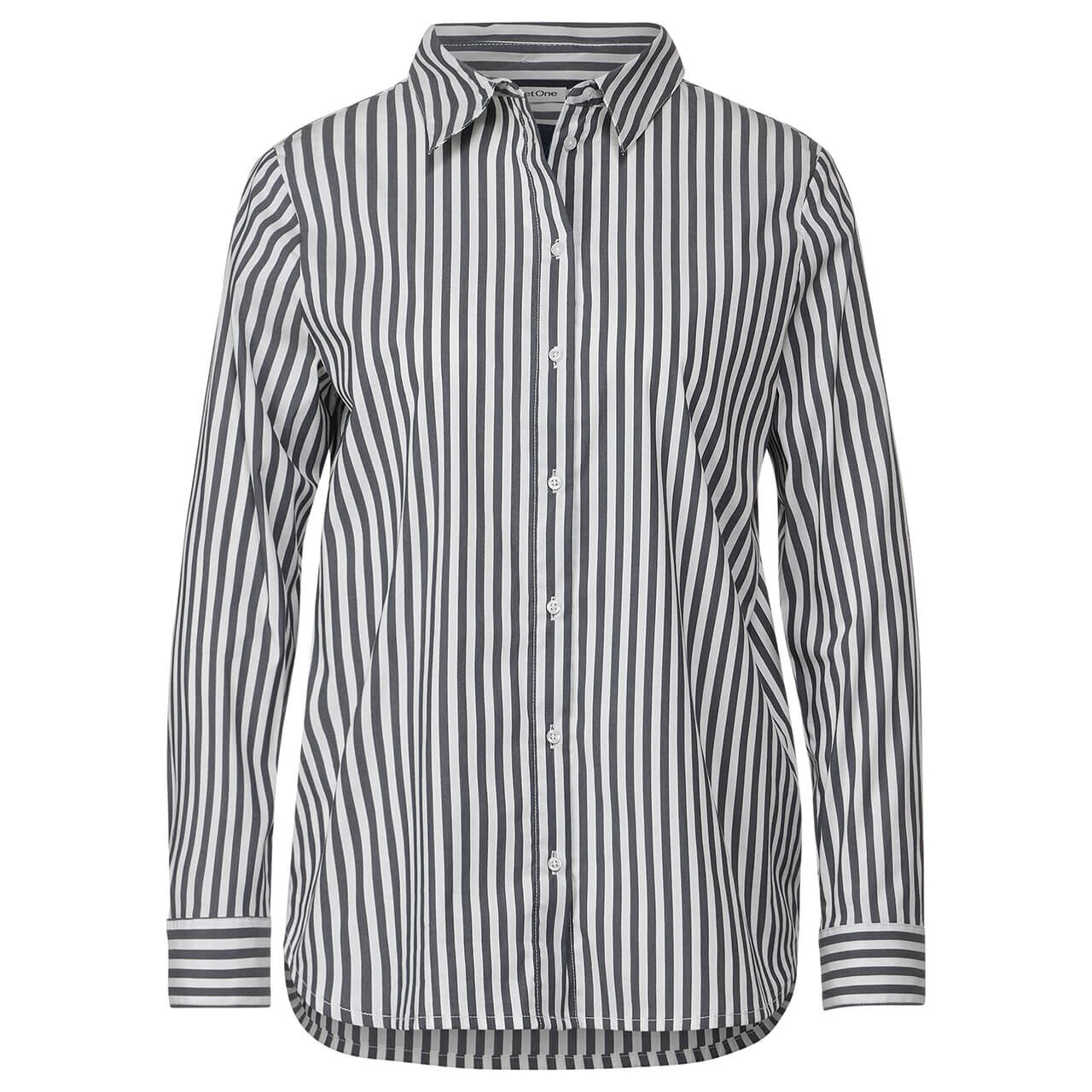 Street One Damen Langarm Bluse Striped Office Deep Blue 3 Street One Damen Langarm Bluse Striped Office Deep Blue