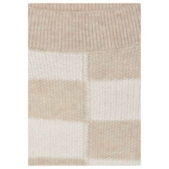 Street One Damen 3/4 Arm Pullover Striped U-Boat Sweater Sand Melange -Wellensteyn Shop street one striped sweater pullover beige 25379 detail