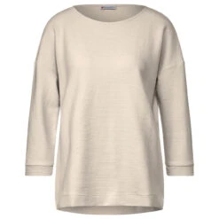 Street One Damen 3/4 Arm Shirt Structure Mix Lucid White