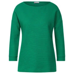 Street One Damen 3/4 Arm Shirt Structure Mix Fresh Green