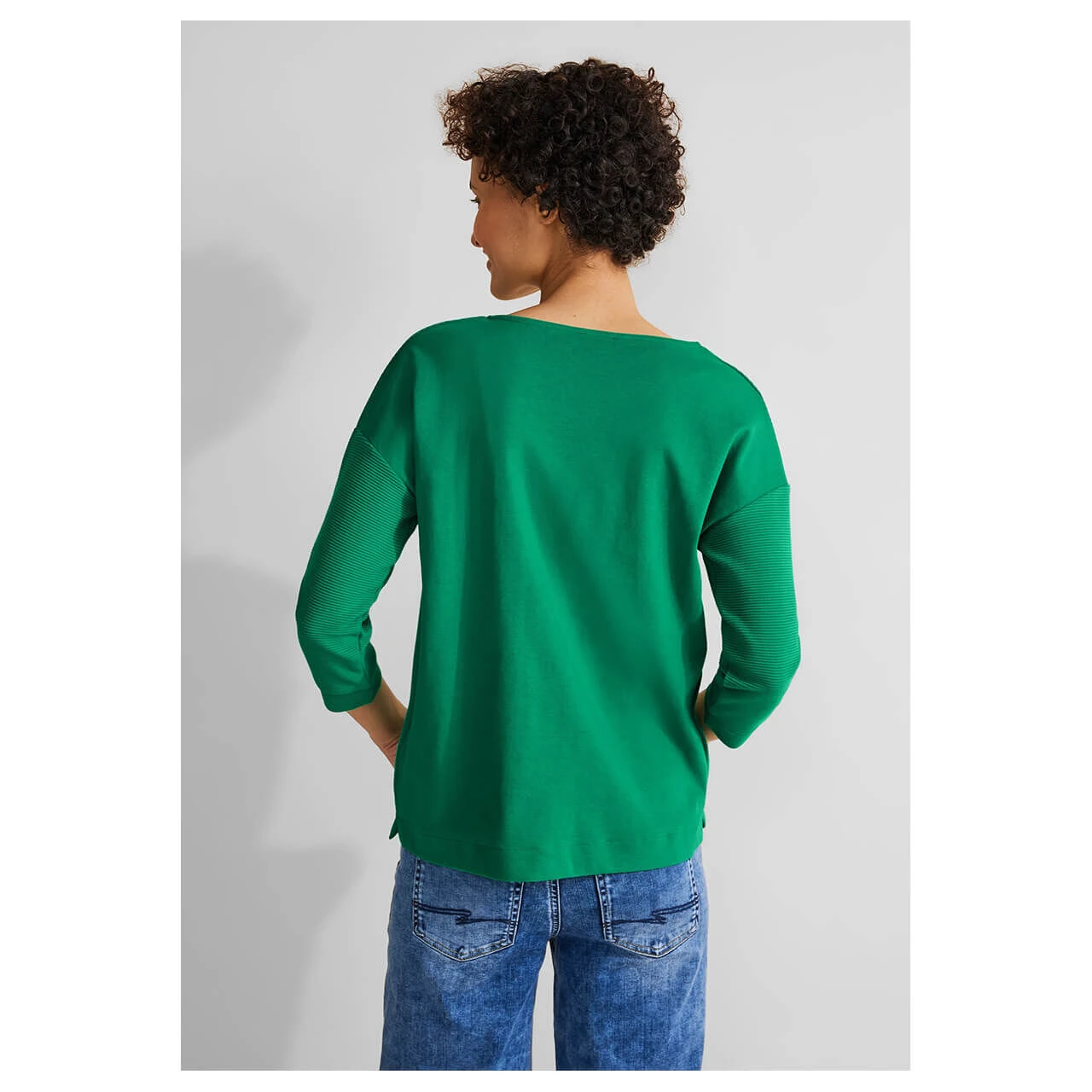 Street One Damen 3/4 Arm Shirt Structure Mix Fresh Green 5 Street One Damen 3/4 Arm Shirt Structure Mix Fresh Green – Bild 3