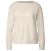Street One Damen Pullover U-Boat Sweater Whisper Cream Melange -Wellensteyn Shop street one uboat sweater beige 15244