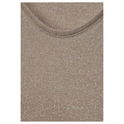 Street One Damen T-Shirt V-neck Shiny Safari Beige 13 Street One Damen T-Shirt V-neck Shiny Safari Beige -Wellensteyn Shop street one v neck shiny shirt beige 15617 detail