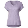 Street One Damen T-Shirt V-neck Shiny Lilac -Wellensteyn Shop street one v neck shiny shirt violett 15153