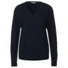 Street One V-neck Pullover Deep Blue -Wellensteyn Shop street one v neck sweater blau 11238