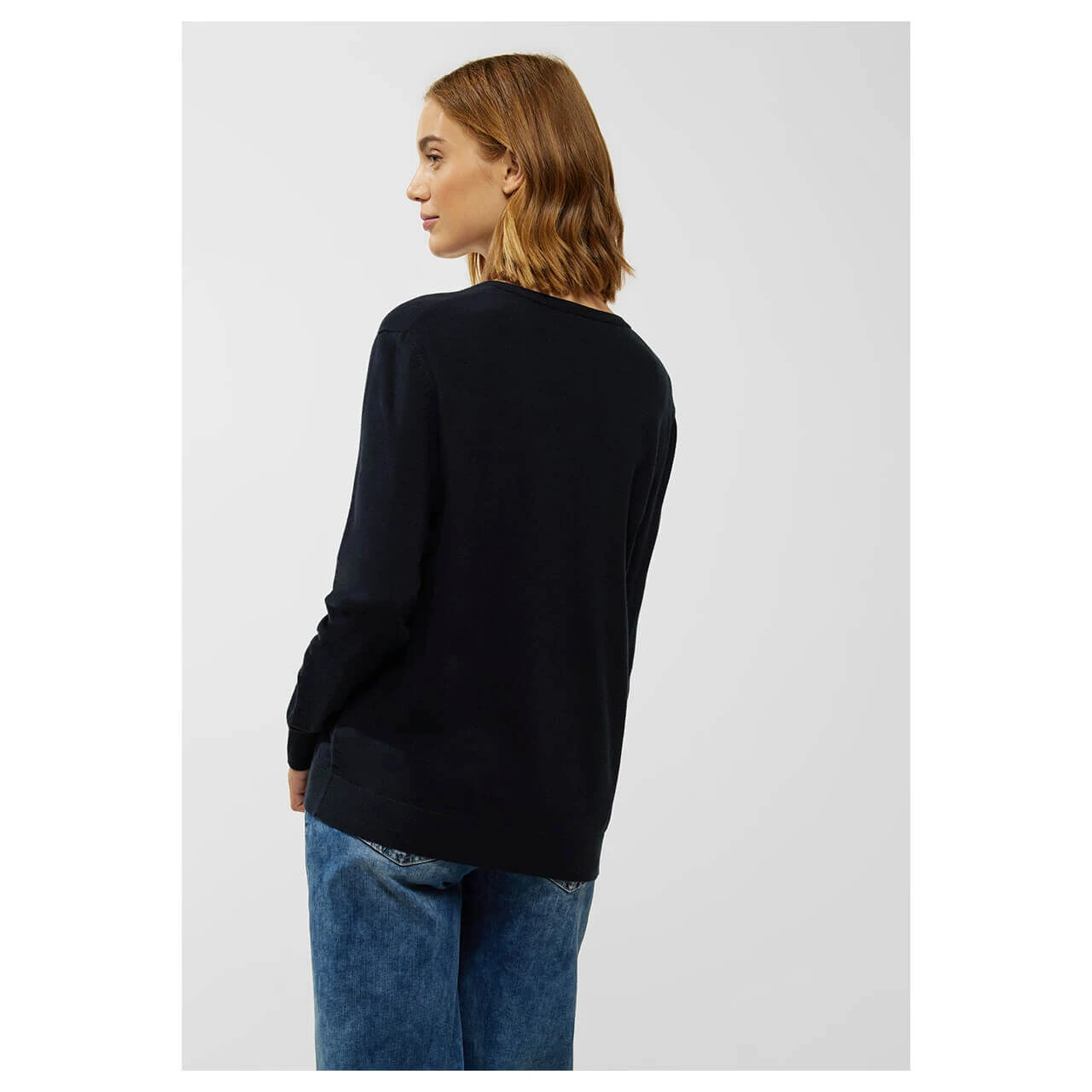Street One V-neck Pullover Deep Blue 5 Street One V-neck Pullover Deep Blue – Bild 3