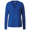 Street One Damen Pullover V-neck Sweater Fresh Intense Gentle Blue Melange 1 Street One Damen Pullover V-neck Sweater Fresh Intense Gentle Blue Melange -Wellensteyn Shop street one v neck sweater blau 15377
