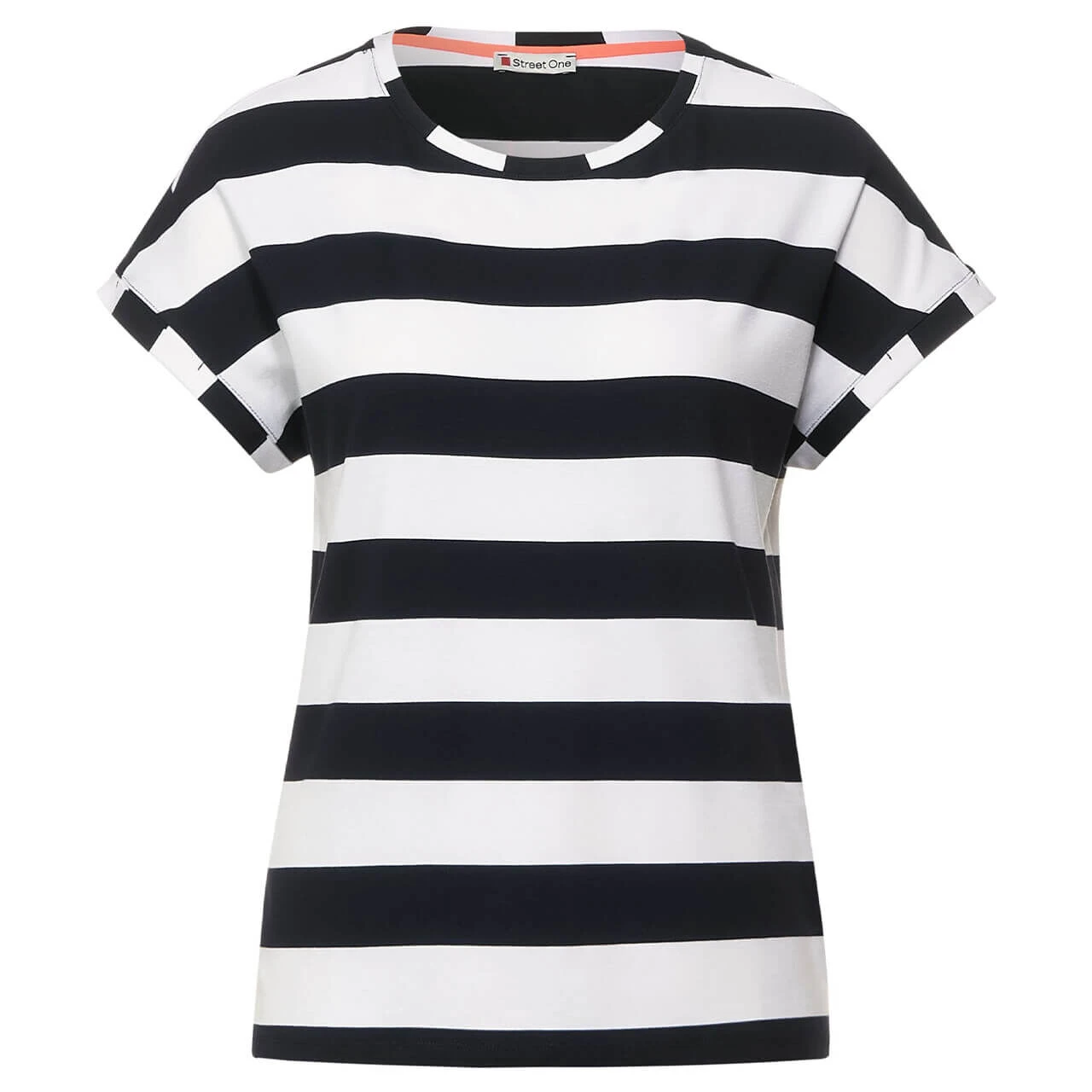 Street One Basic T-Shirt Dark Vintage Blue Stripes 3 Street One Basic T-Shirt Dark Vintage Blue Stripes