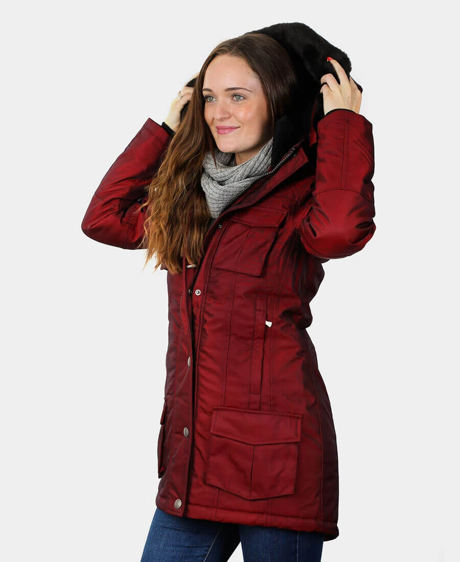 Wellensteyn Schneezauber Damen Jacke Darkred 4 Wellensteyn Schneezauber Damen Jacke Darkred – Bild 2