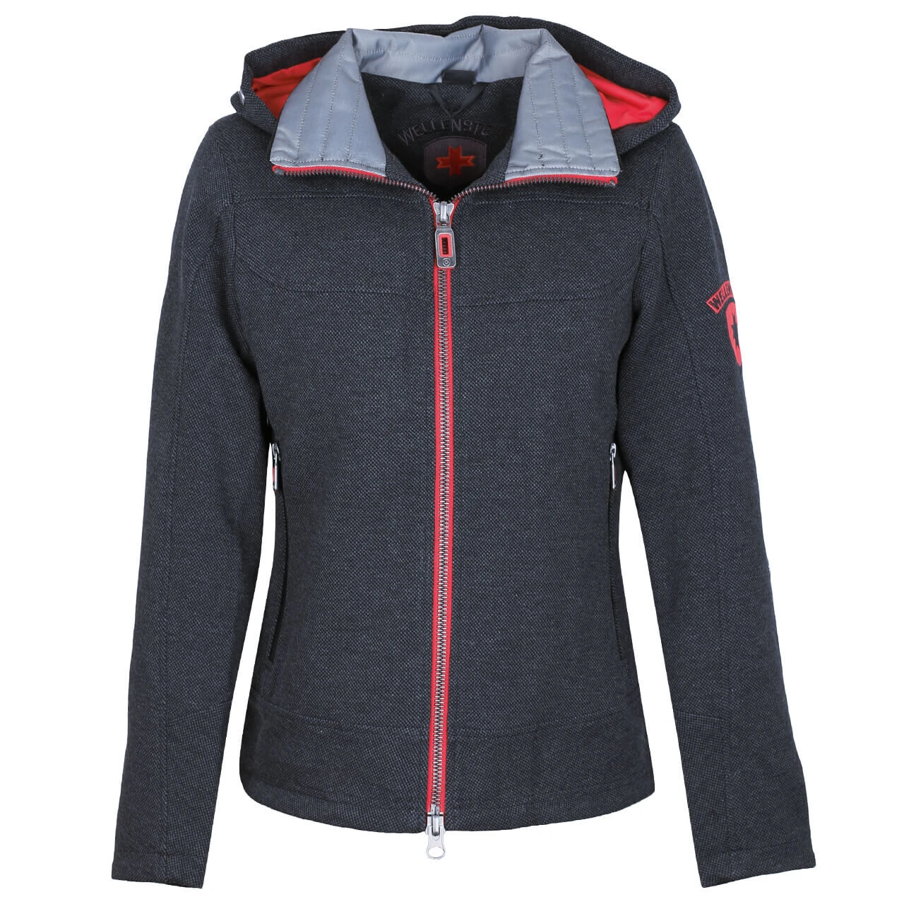 Wellensteyn Florida Lady Damen Jacke Dark Greymelange/red 3 Wellensteyn Florida Lady Damen Jacke Dark Greymelange/red