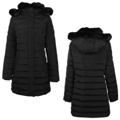 Wellensteyn Santorin Long Damen Jacke Black -Wellensteyn Shop wellensteyn jacke mantel santorinlong schwarz combi